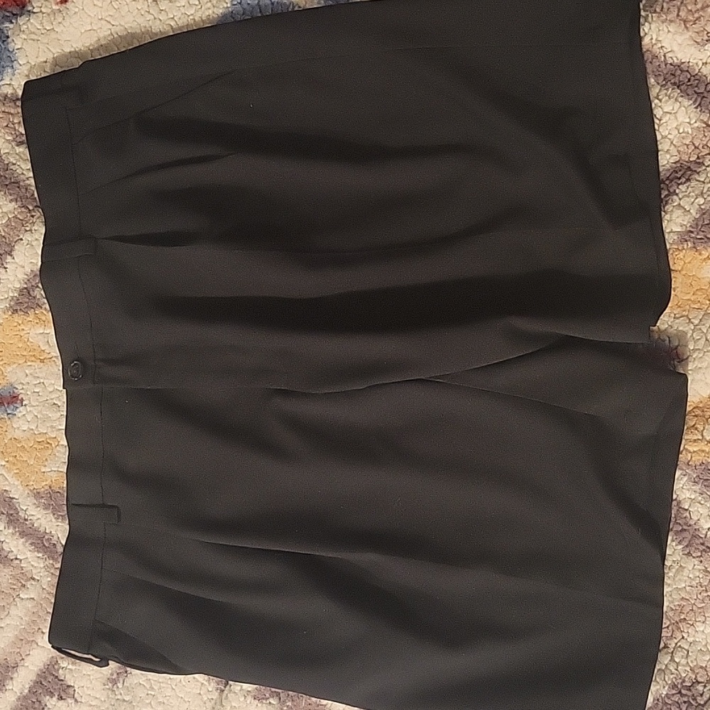 Roundtree & Yorke Black Flat Front Men Shorts